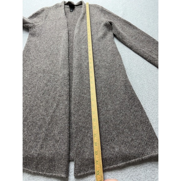 Eileen Fisher Cardigan Sweater Womens Petite Medium Brown Gray Open Front Duster - Picture 9 of 13